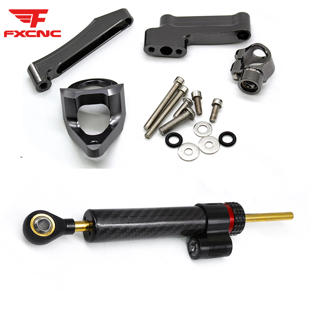 Steering Damper Stabilizer Kit Cnc - لسوزوكي GSXR1300 1998 -2019 الكربون دراجة