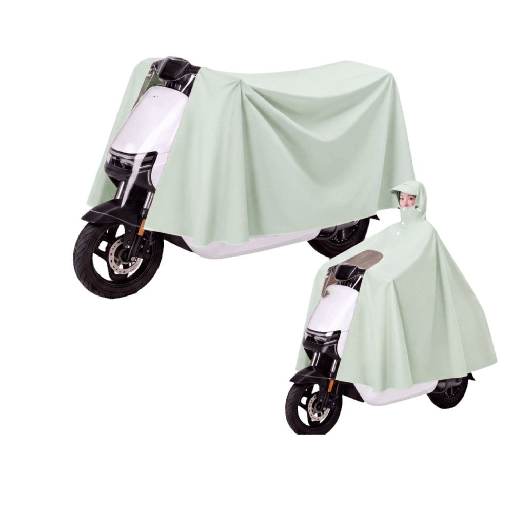 معطف مطر سميك مقاوم للماء، غطا - مراجعة Electric Scooter Rain Cover وسعره