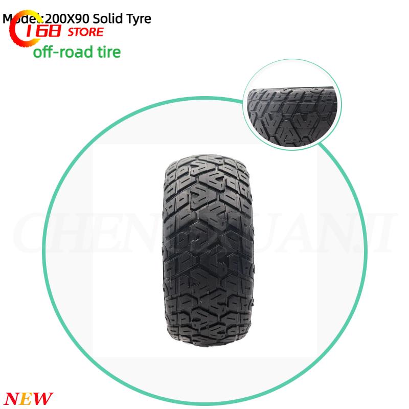إطار صلب غير هوائي مقاس 200x90 - مراجعة Scooter Tire وسعره
