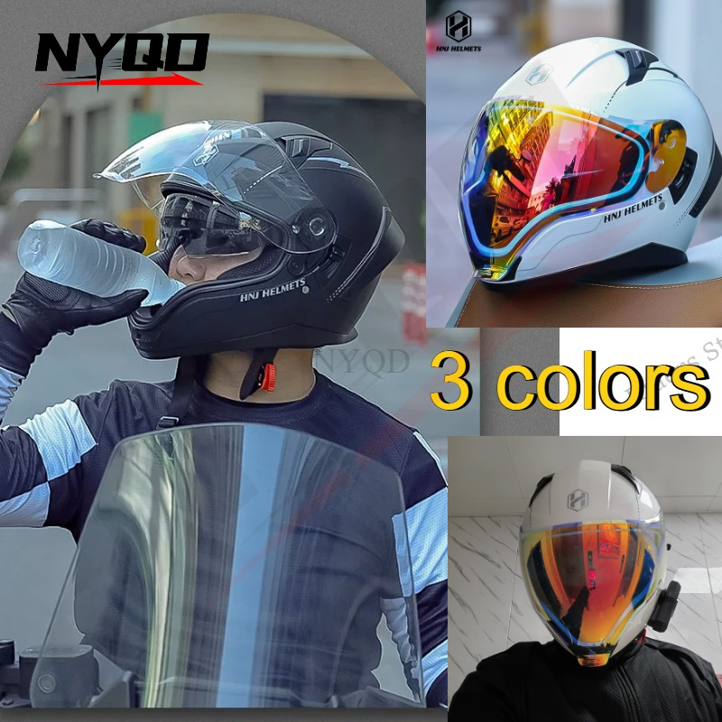 خوذة رياضية كاملة الوجه معتمدة - مراجعة Scooter Helmet Set وسعره
